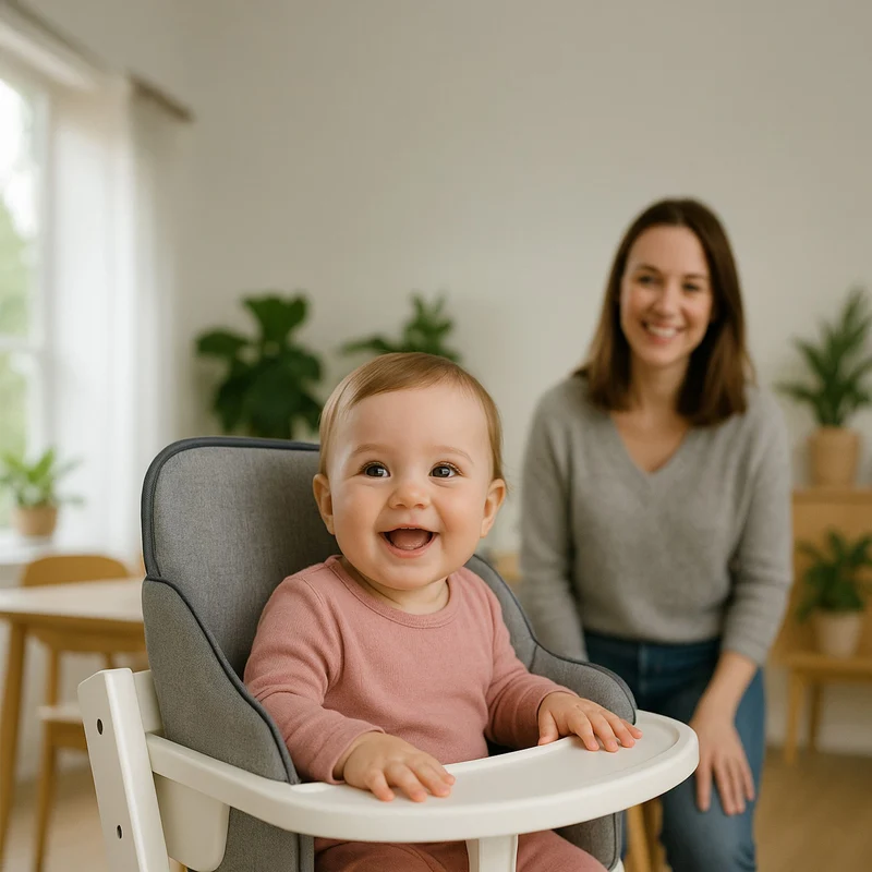Sitzverkleinerer für Hochstuhl Baby Sitzkissen Stuhl 35x30x17 cm- Kinder Sitzauflage für Hauck und Stokke Kinderhochstuhl High Chair Cover für Kinderstuhl Babystuhl und Hochstühle