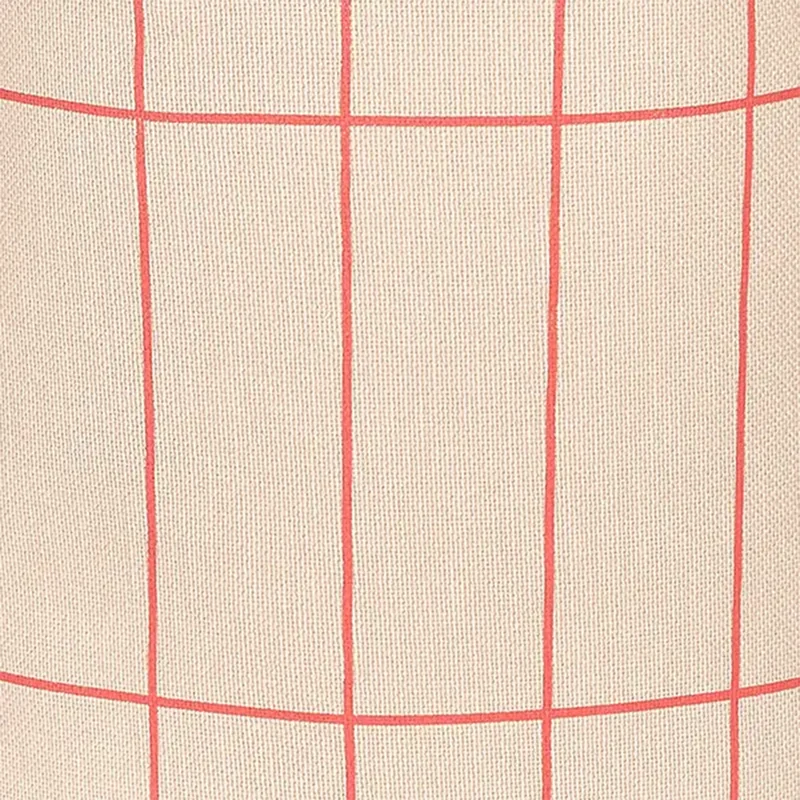 Nobodinoz Kissen 'Vibes' Pink Red Grid