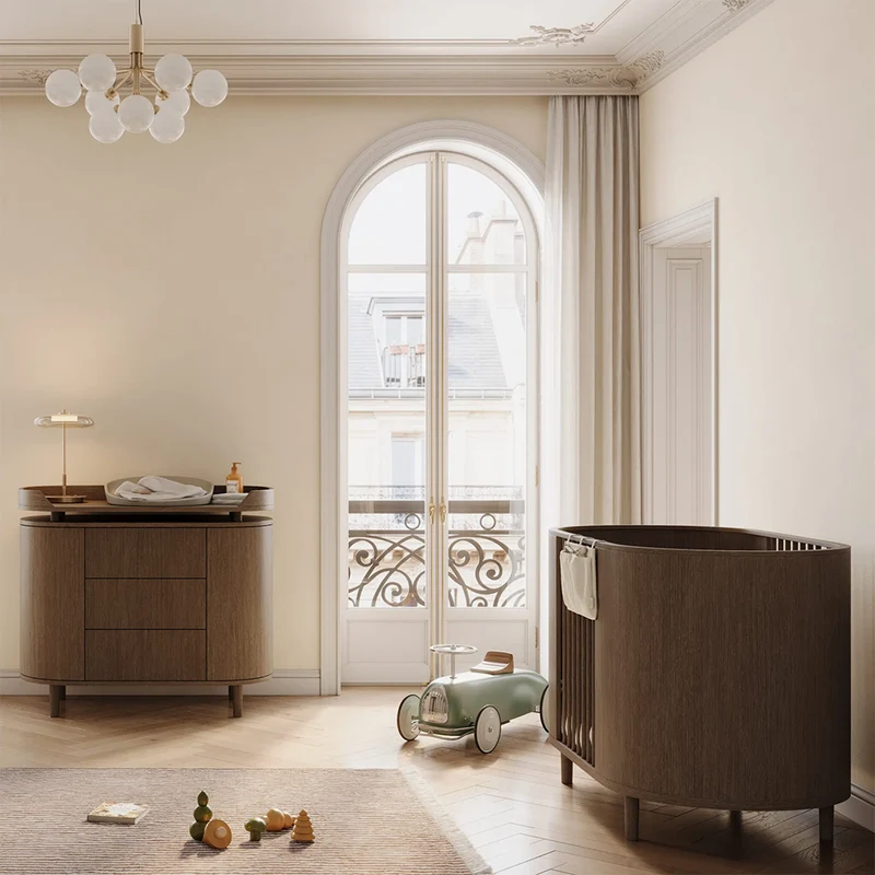 Kas Kopenhagen Kai Babybett 70 x 120 cm Smoked Oak
