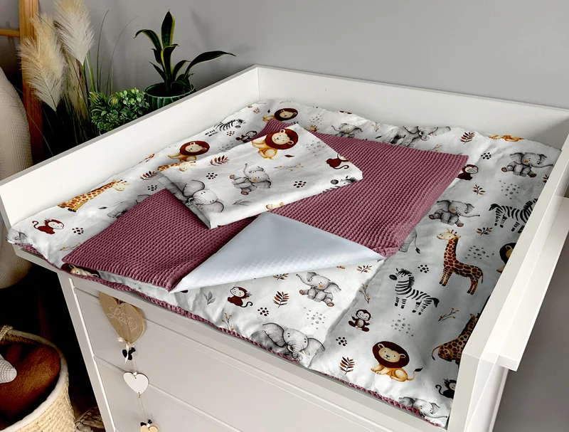 Changing mat | set of 6 elements | ZOO and blueberry