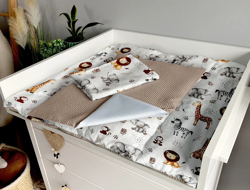 Changing mat | set of 6 elements | ZOO and brown