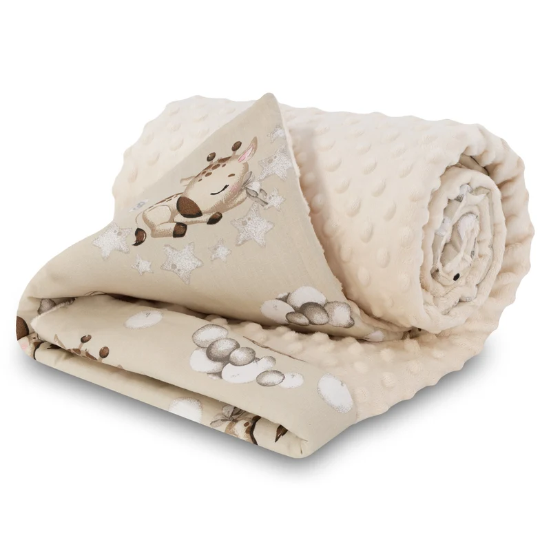 Babydecke Kuscheldecke Baby Kinderwagen Decke Kinderdecke - Blanket mit Kissen Babydecken Kinderwagendecke und Erstausstattung für Neugeborene und Kinder