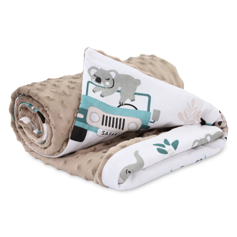 Babydecke Kuscheldecke Baby Kinderwagen Decke Kinderdecke - Blanket mit Kissen Babydecken Kinderwagendecke und Erstausstattung für Neugeborene und Kinder