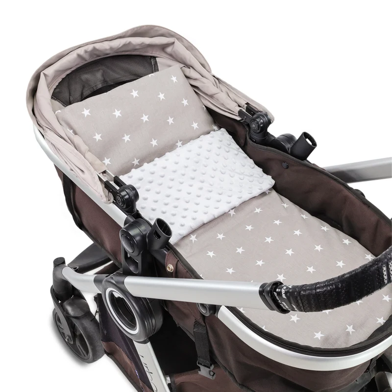 Babydecke Kuscheldecke Baby Kinderwagen Decke Kinderdecke - Blanket mit Kissen Babydecken Kinderwagendecke und Erstausstattung für Neugeborene und Kinder