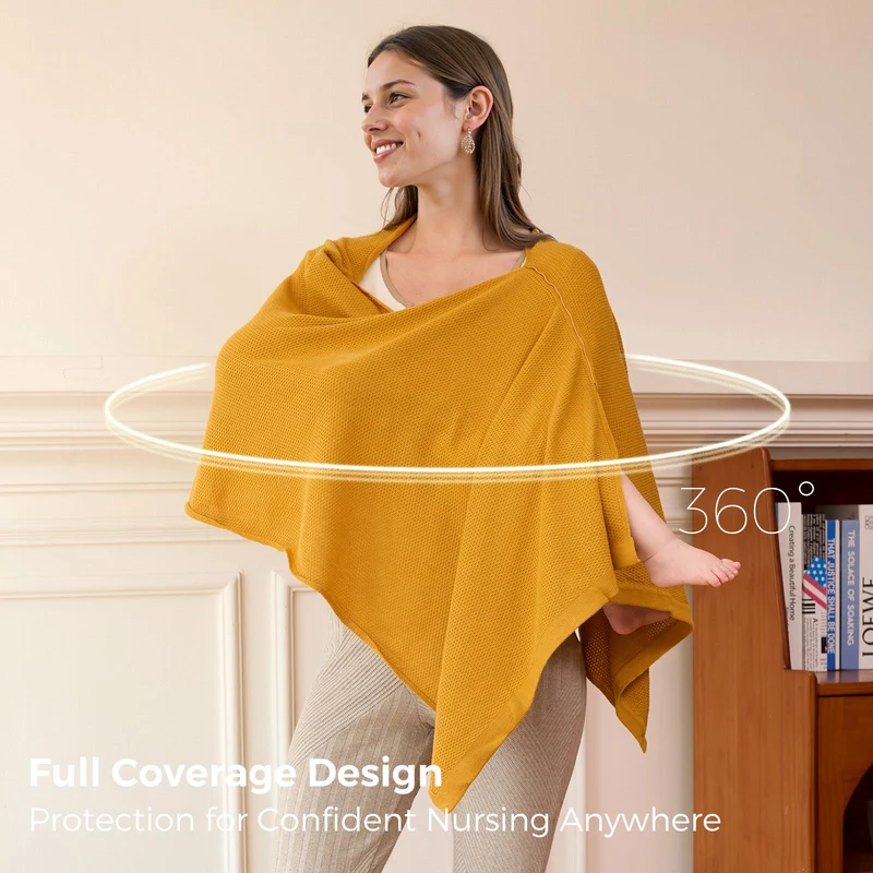 Momcozy Stilldecke – Weicher, atmungsaktiver und vielseitig verwendbarer Poncho