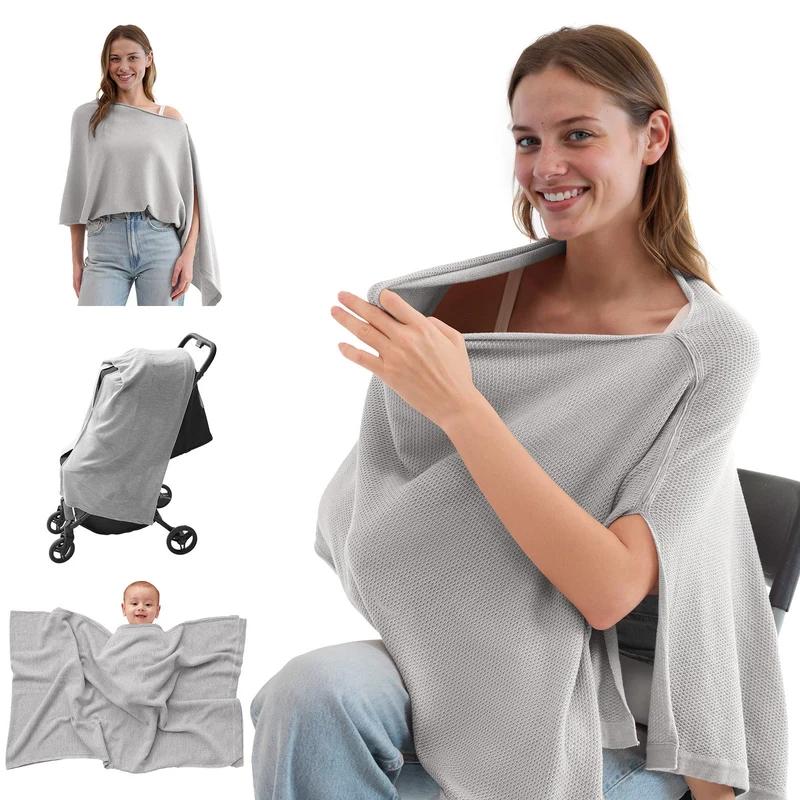 Momcozy Stilldecke – Weicher, atmungsaktiver und vielseitig verwendbarer Poncho