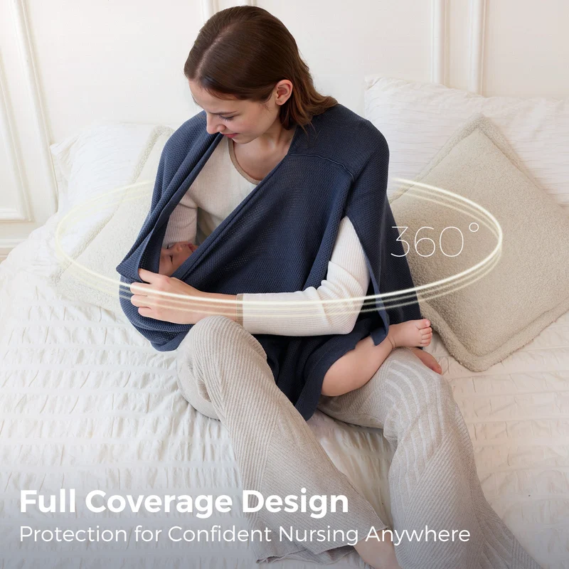Momcozy Stilldecke – Weicher, atmungsaktiver und vielseitig verwendbarer Poncho