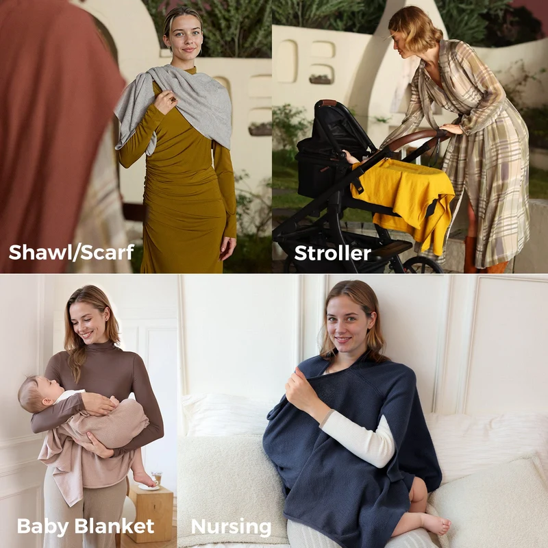 Momcozy Stilldecke – Weicher, atmungsaktiver und vielseitig verwendbarer Poncho