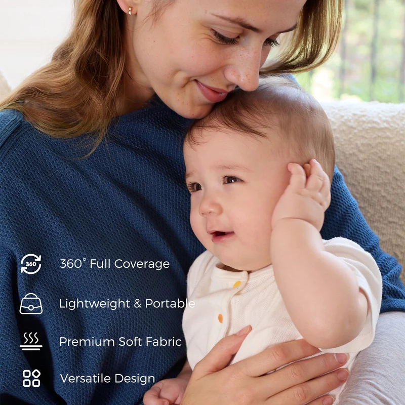 Momcozy Stilldecke – Weicher, atmungsaktiver und vielseitig verwendbarer Poncho