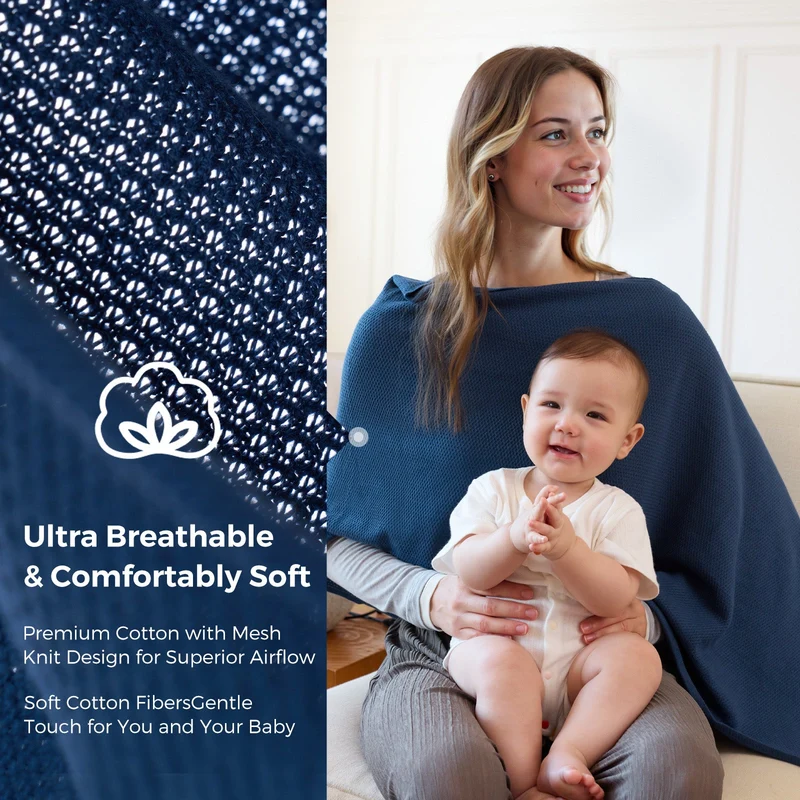 Momcozy Stilldecke – Weicher, atmungsaktiver und vielseitig verwendbarer Poncho