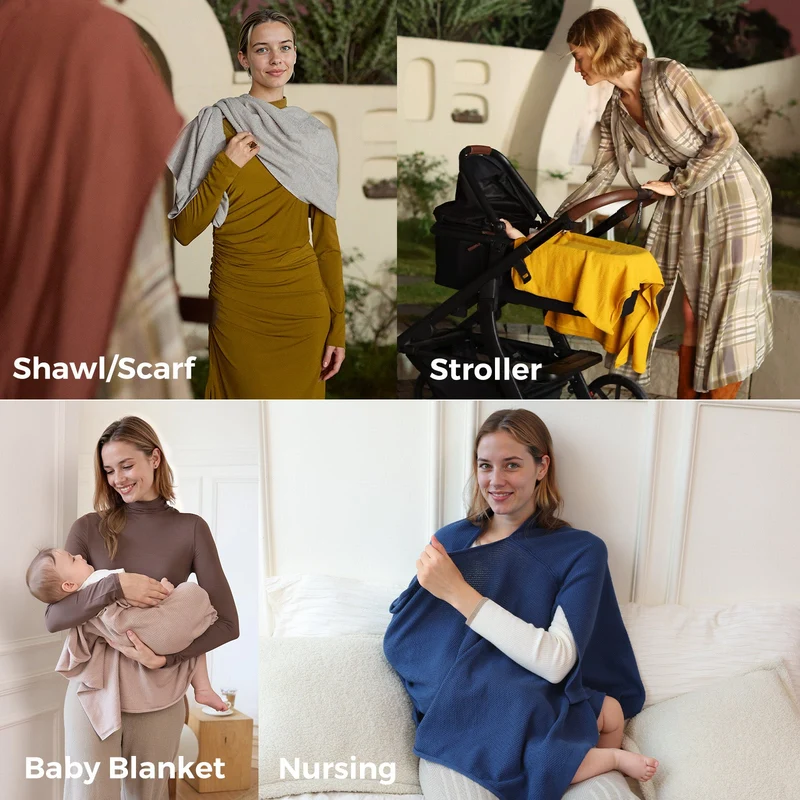 Momcozy Stilldecke – Weicher, atmungsaktiver und vielseitig verwendbarer Poncho
