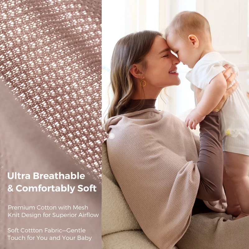 Momcozy Stilldecke – Weicher, atmungsaktiver und vielseitig verwendbarer Poncho