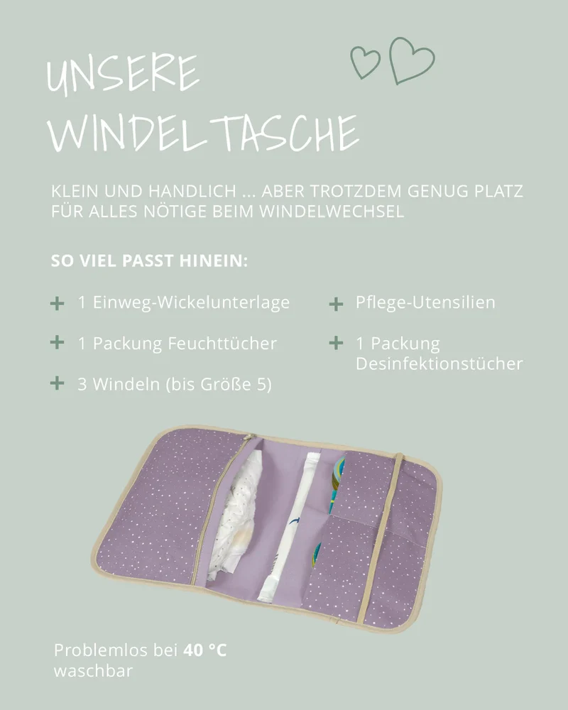 Windeltasche Classic Flieder