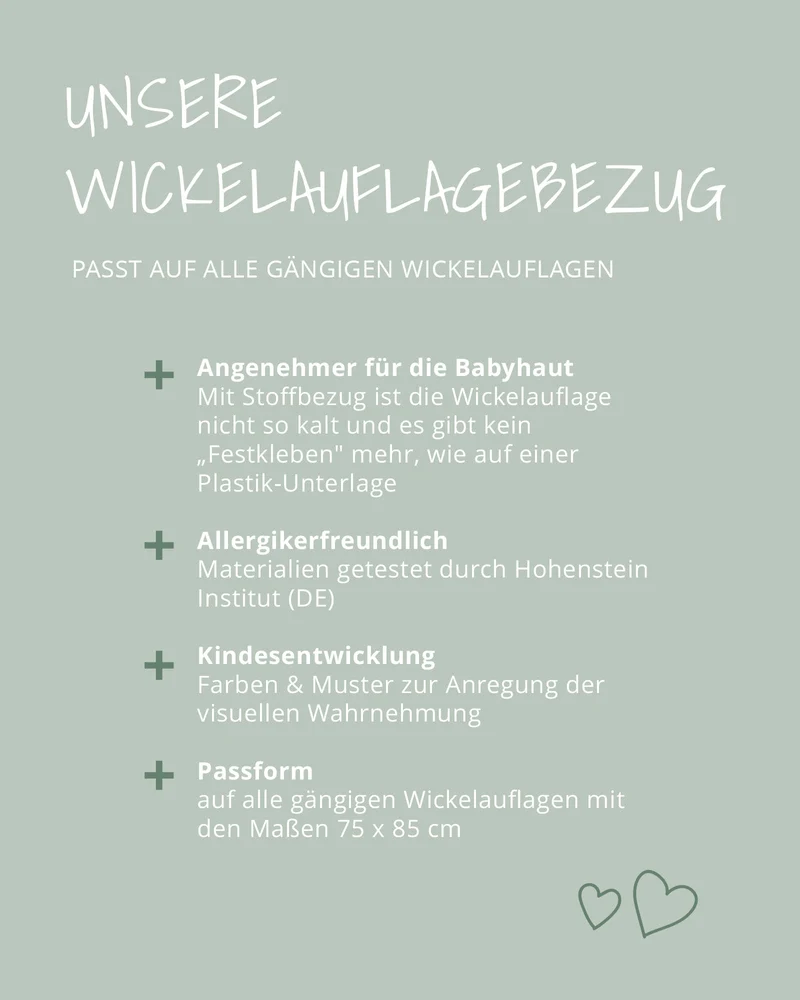 Wickelauflagen-Bezug Floral Sand