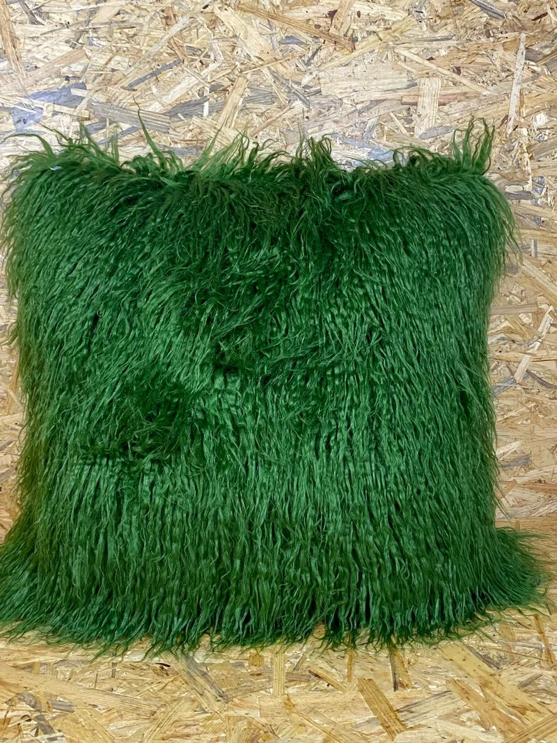 Kissenbezug Fake Fur 45 x 45 cm Grün