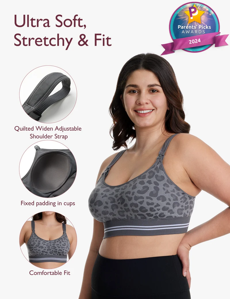 DEX 4-in-1 Freihändiger Abpump-BH – Nahtlos & Stretch