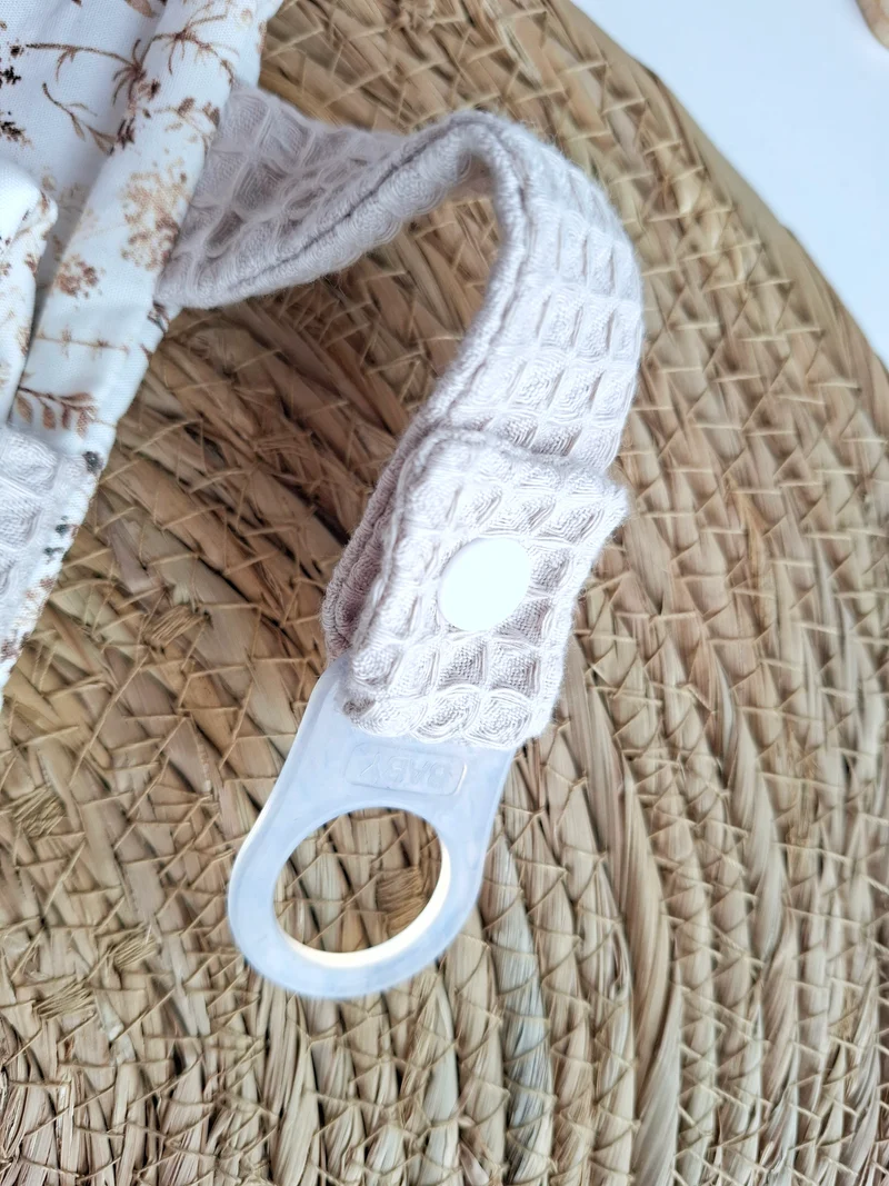 WINDELTASCHE "Gräser" beige mit Wickeldecke & Wunschnamen