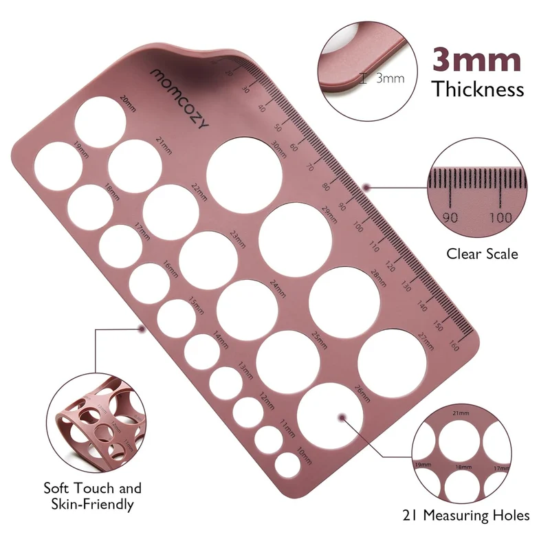 Momcozy Brustwarzen-Messlineal