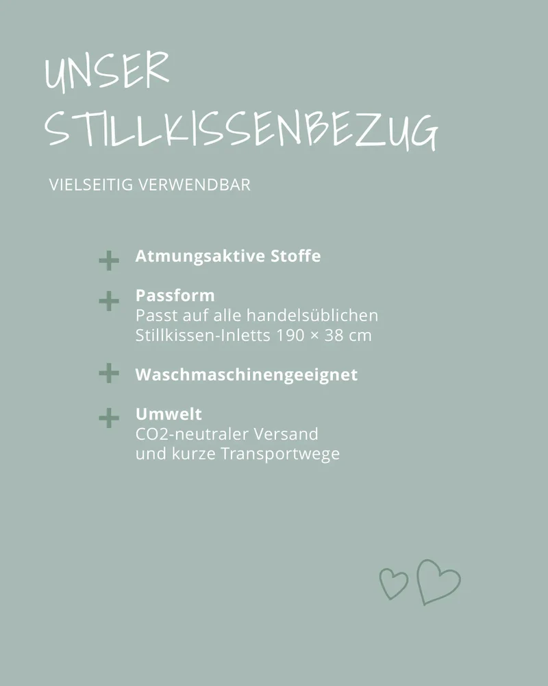 Ersatzbezug für Stillkissen Cord Sand