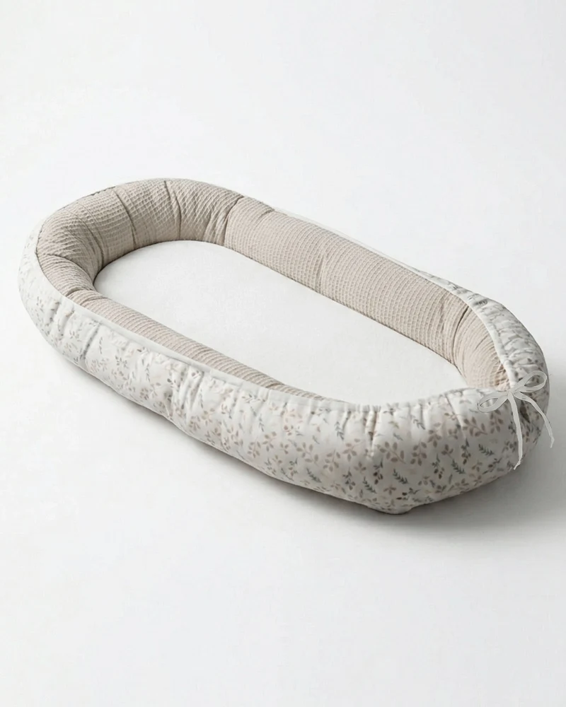 Frottee-Babynesteinlagen 2er Set Weiß