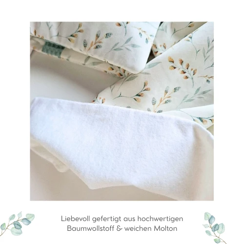 WINDELTASCHE "Weidenkätzchen" mit Wickeldecke & Wunschnamen