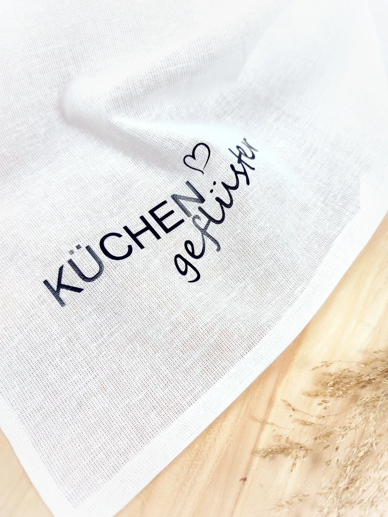 GESCHIRRTUCH "Küchengeflüster" Baumwolle/Leinen