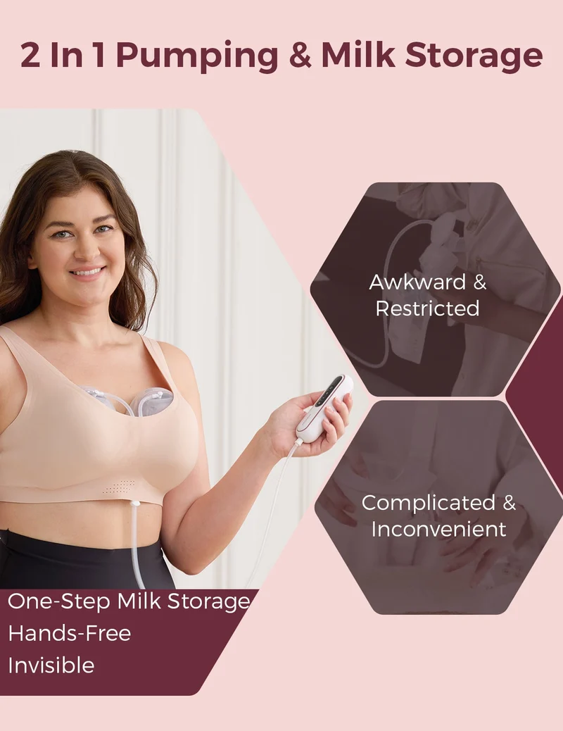 Momcozy Tragbare Milchsammelbecher - für Momcozy V1/V2 & die meisten elektrischen Milchpumpen