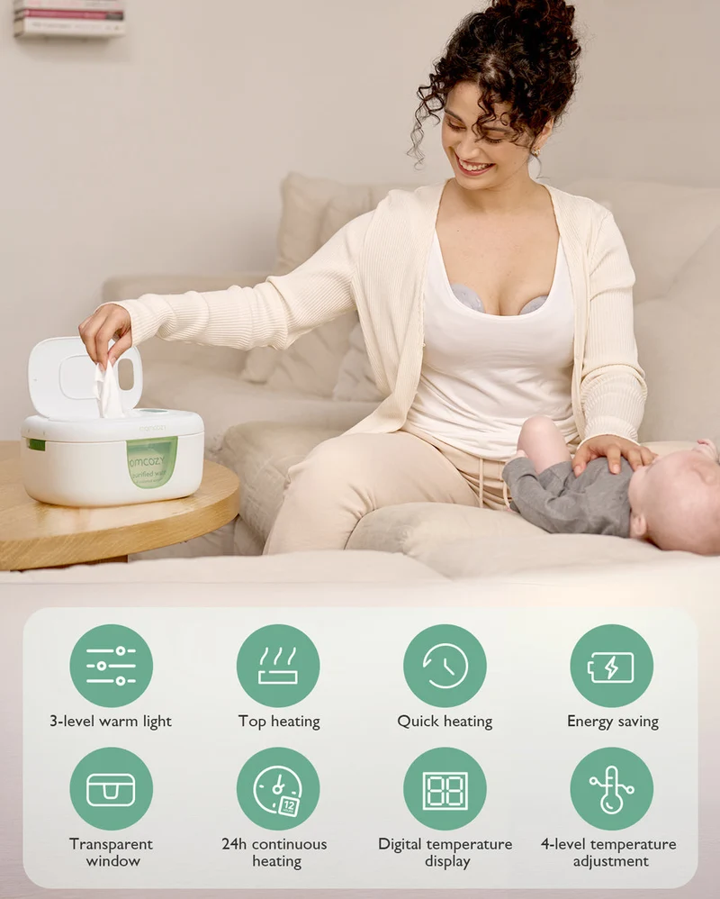 Momcozy Baby-Feuchttücherwärmer mit großer Kapazität