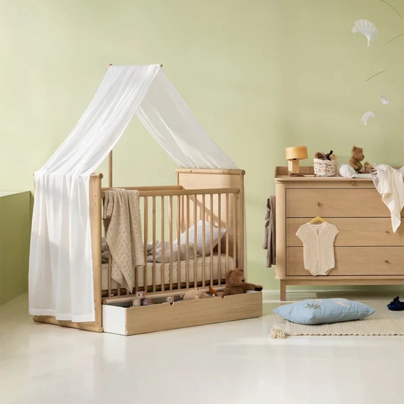 Oliver Furniture Betthimmel für Babybett 'Camp Novel' Transparent Weiss