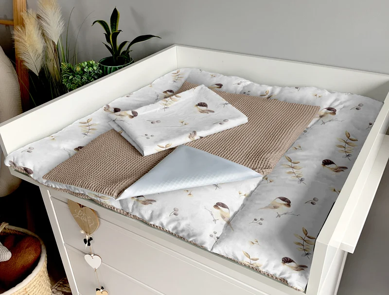 Changing mat | set of 6 elements | Birds and brown