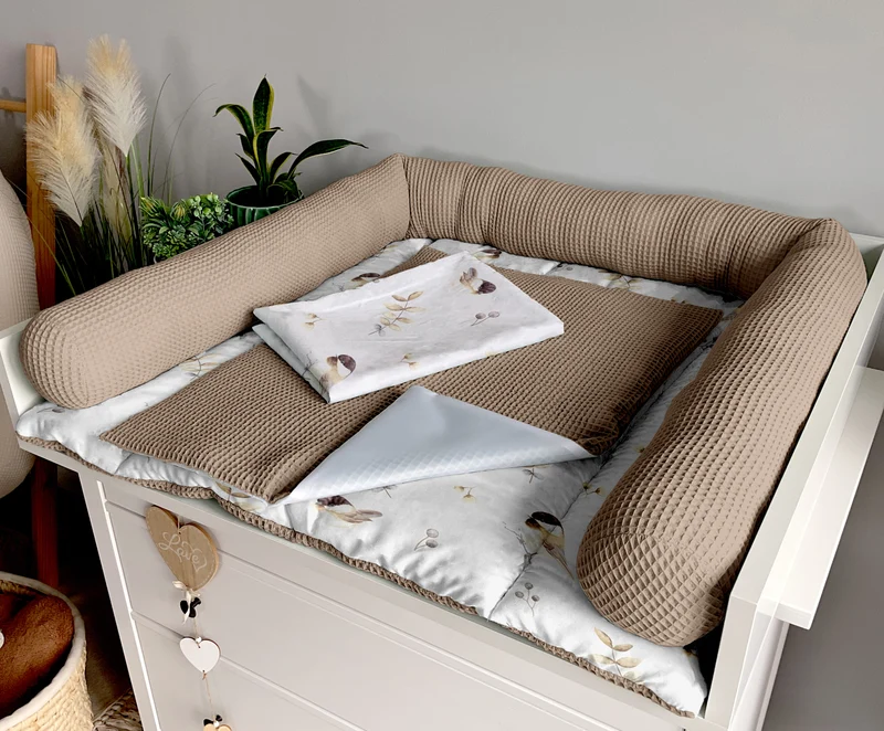 Changing mat | set of 6 elements | Birds and brown