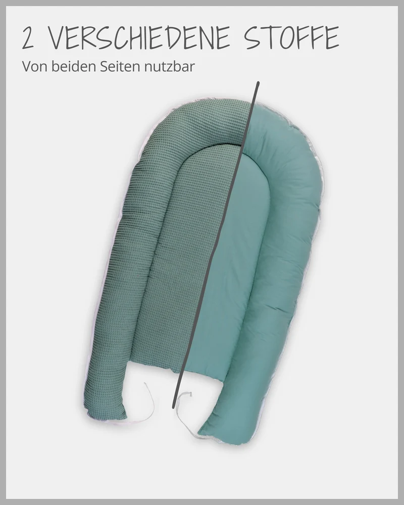 Babynest Waffelpiqué Salbeigrün