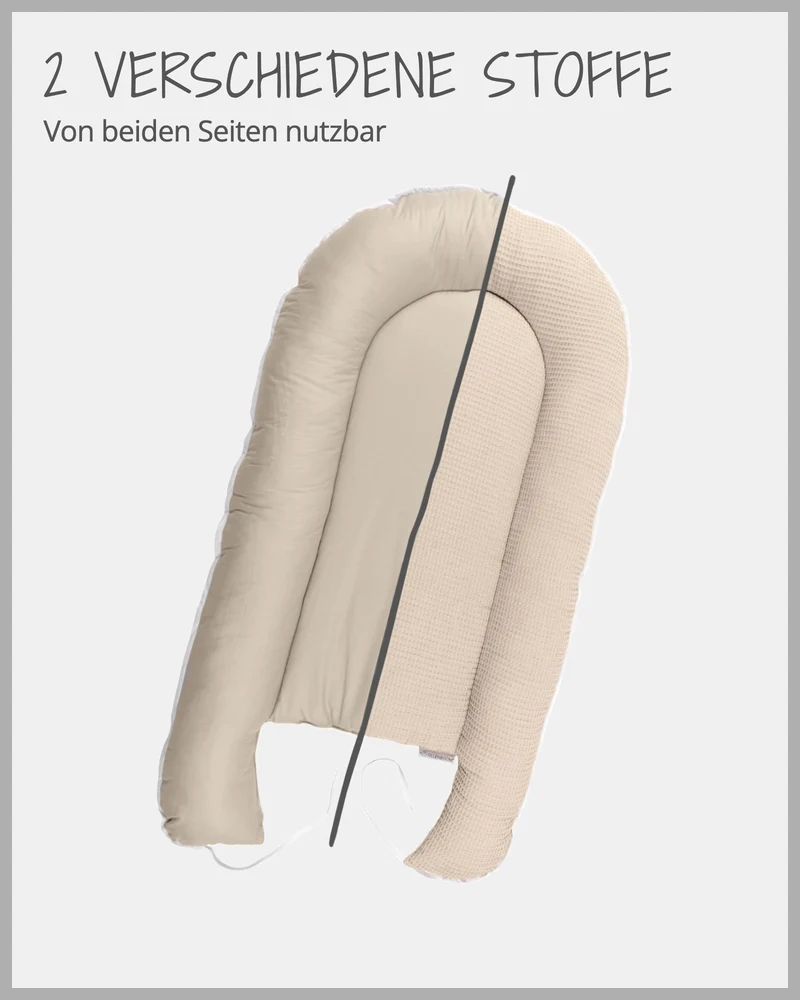 Babynest Waffelpiqué Sand