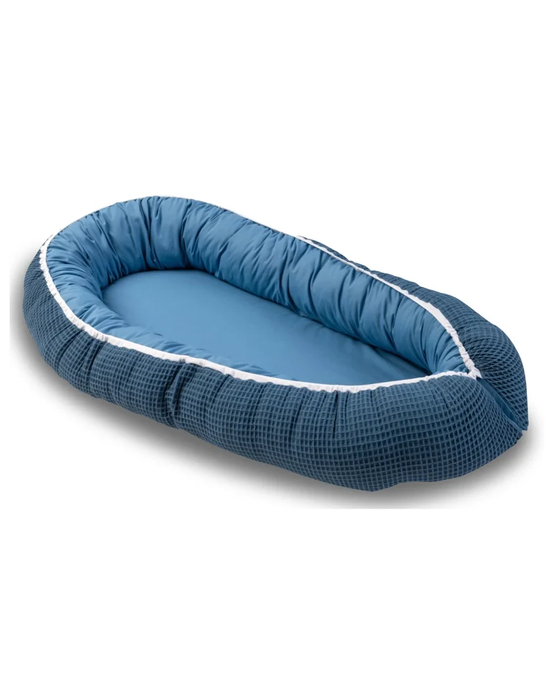 Babynest Waffelpiqué Blau