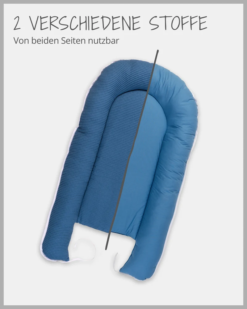 Babynest Waffelpiqué Blau