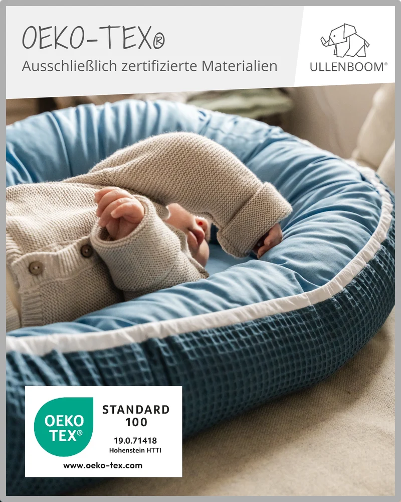 Babynest Waffelpiqué Blau