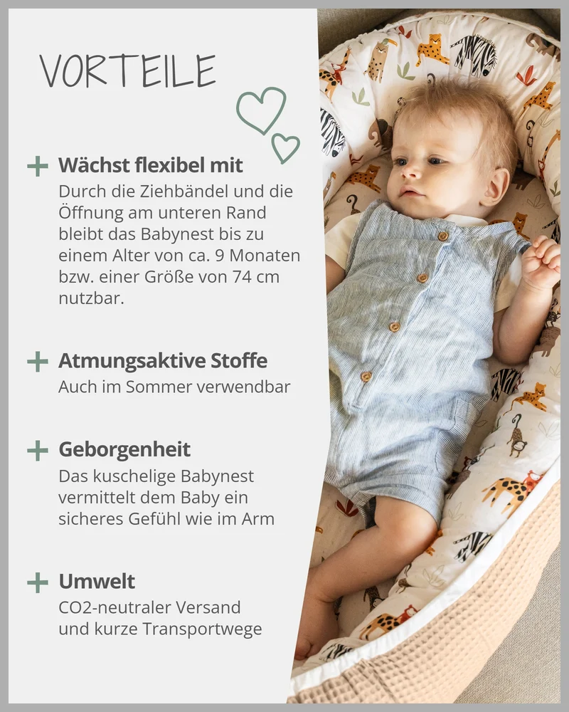 Babynest Sand Savanne