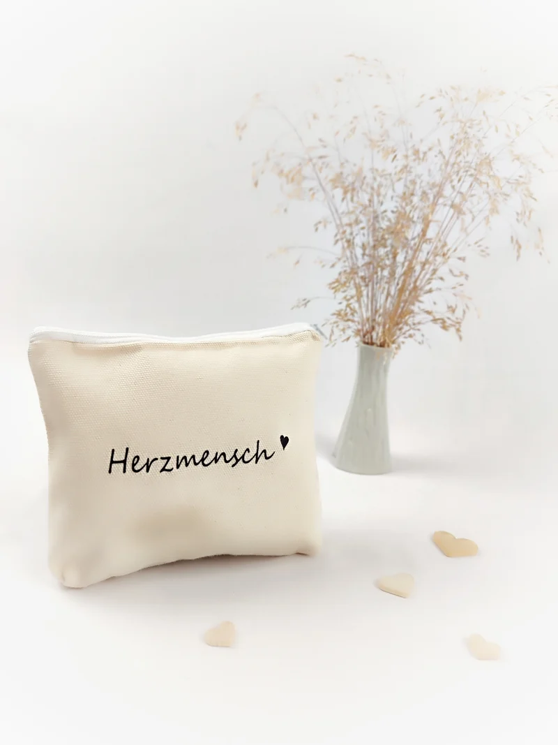KOSMETIKTASCHE "Herzmensch"