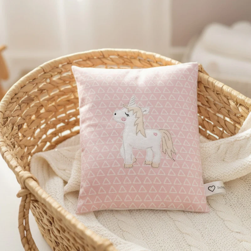 WÄRMEKISSEN für Babys und Kleinkinder "Einhorn" personalisierbar mit Wunschnamen - Farbwahl