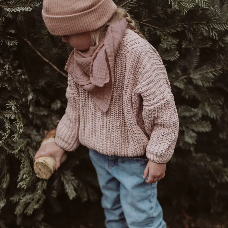 Petit Stellou Mulltuch Nooshi Cuddle Rose Mauve