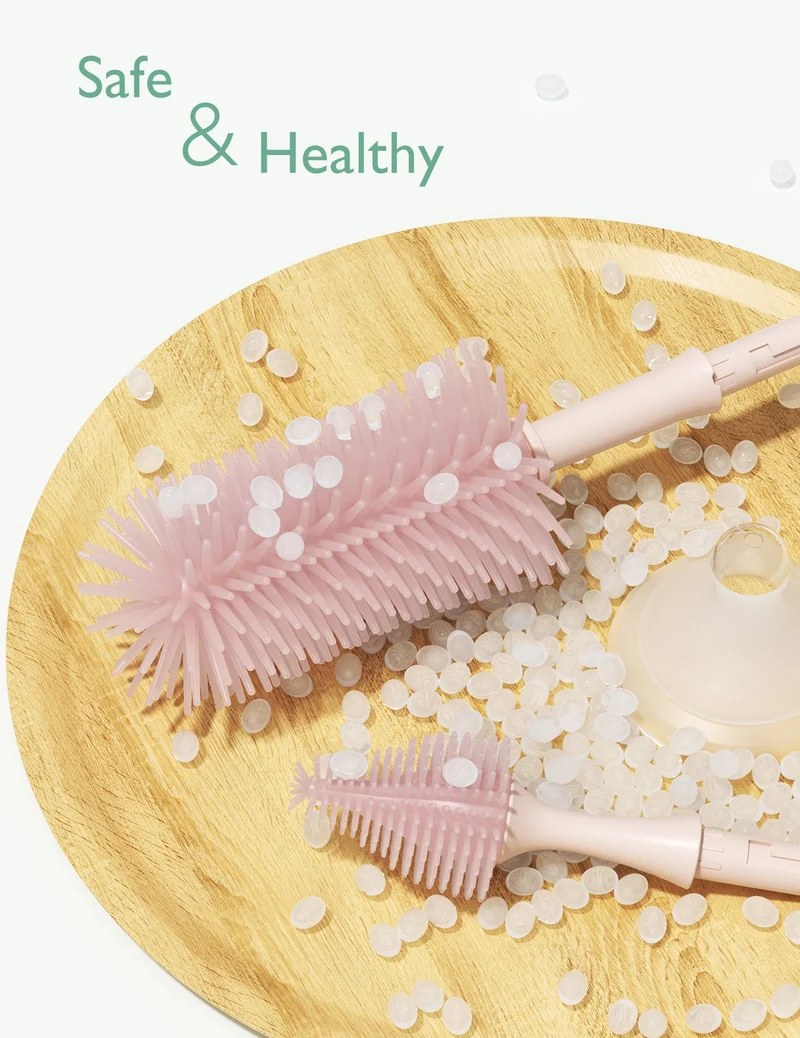 Momcozy Innovatives Flaschenbürsten-Set mit Push-Press-Design