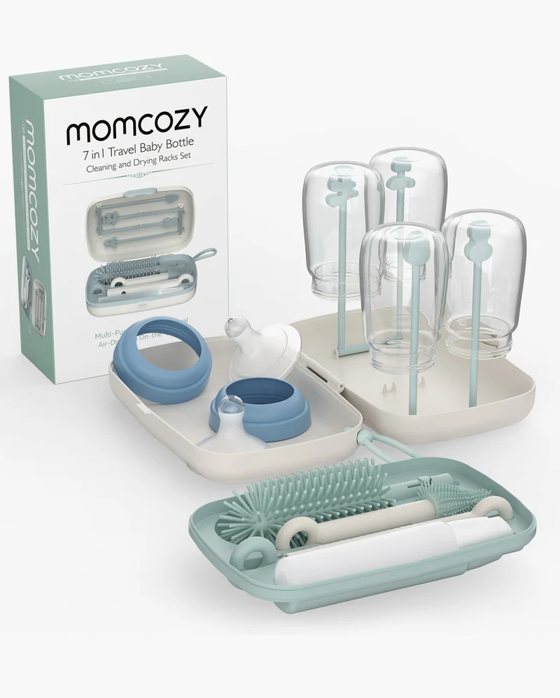 Momcozy Innovatives Flaschenbürsten-Set mit Push-Press-Design
