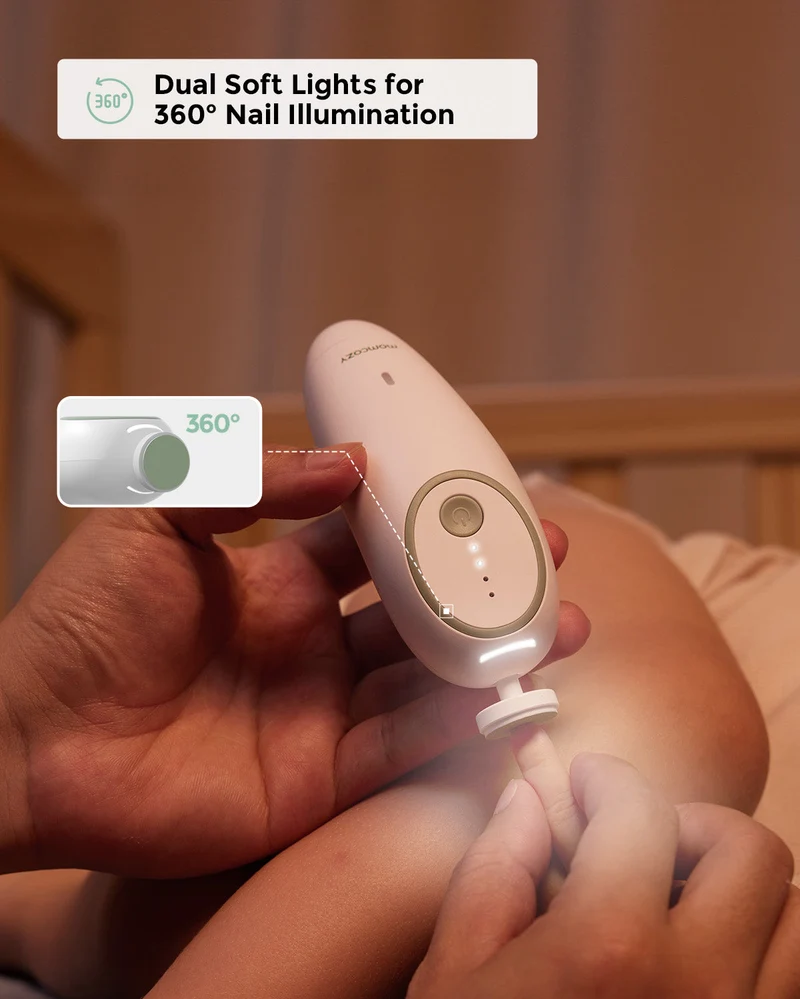 Momcozy Elektrische Babynagelfeile - Geräuscharm