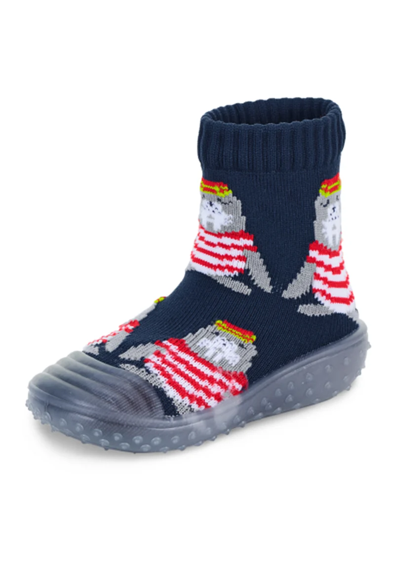 Adventure-Socks mit Motiv Robbe in Marine