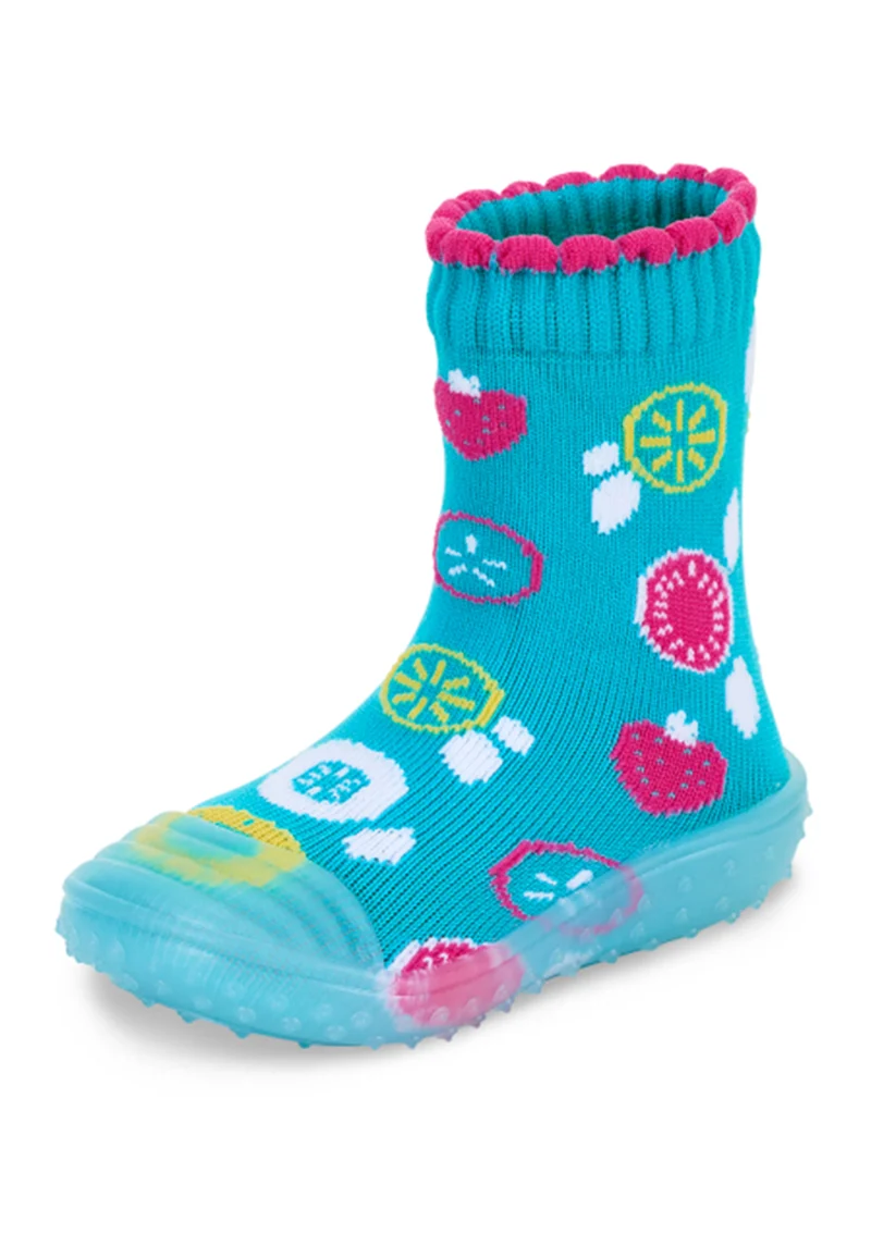 Adventure-Socks mit Motiv Früchte in Türkis