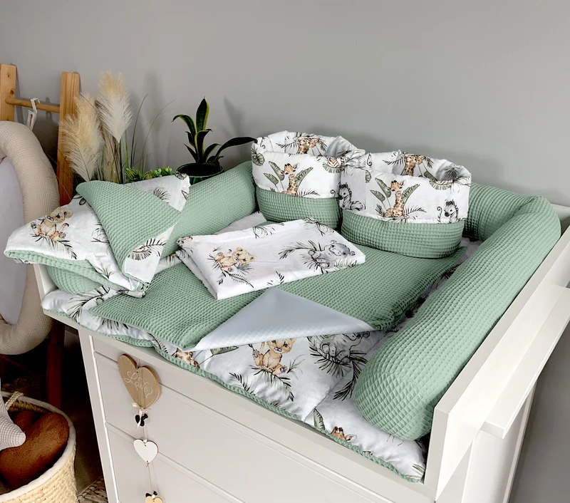 Changing mat | set of 6 elements | Safari and dirty mint