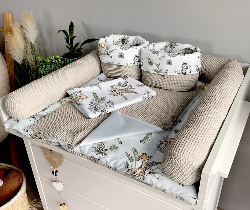 Changing mat | set of 6 elements | Safari and sand