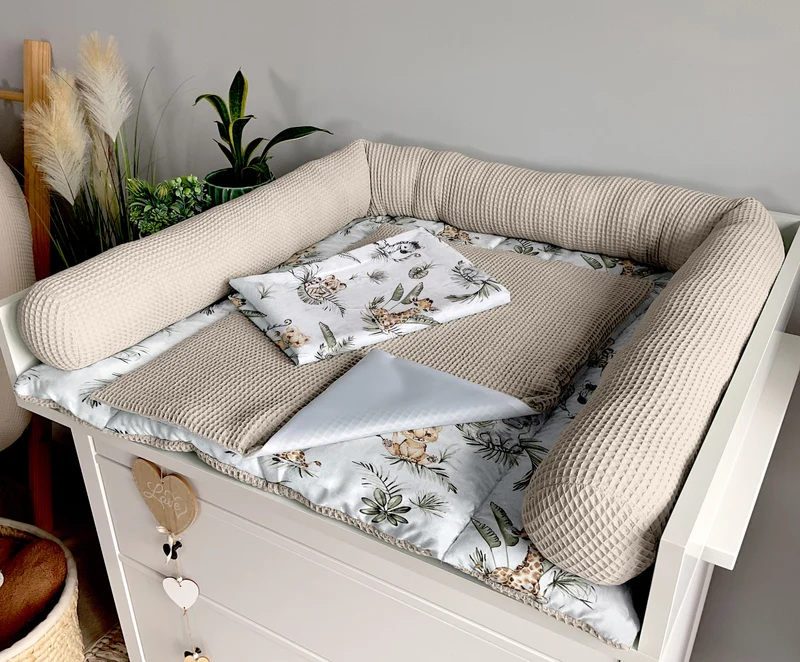 Changing mat | set of 6 elements | Safari and sand