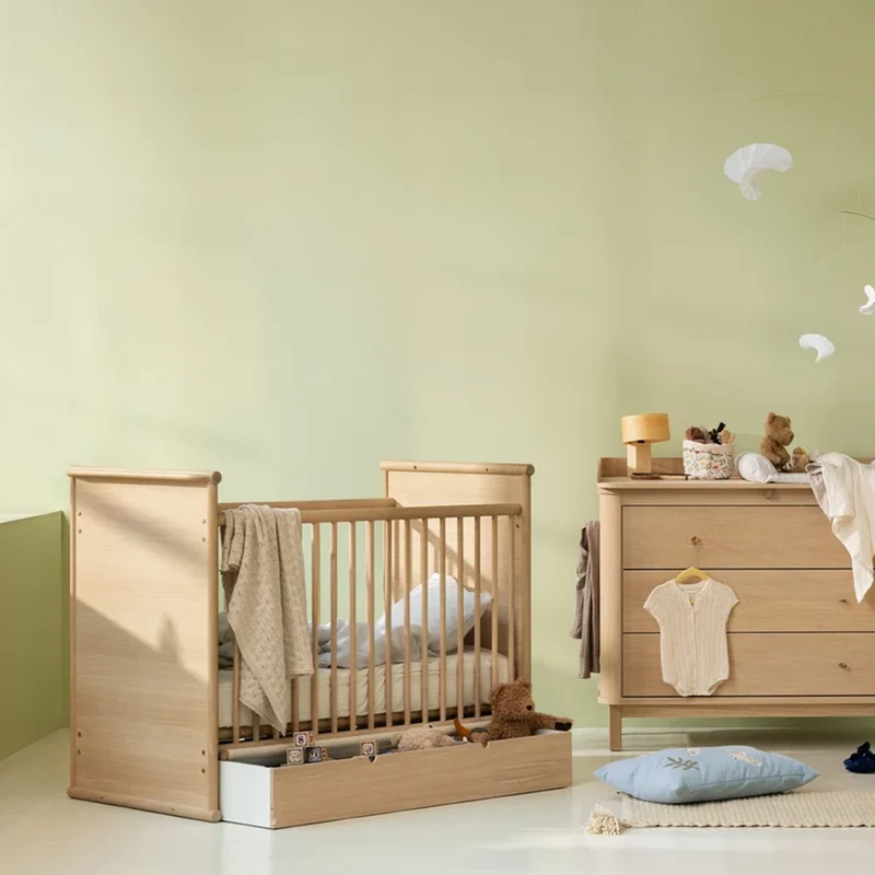 Oliver Furniture Babybett/Bett 'Camp Novel' 60x120/120x200 cm Eiche