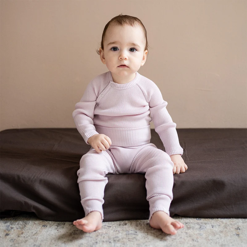 Minimalisma Wickelbody Langarm aus Merinowolle 'Ask' Peony